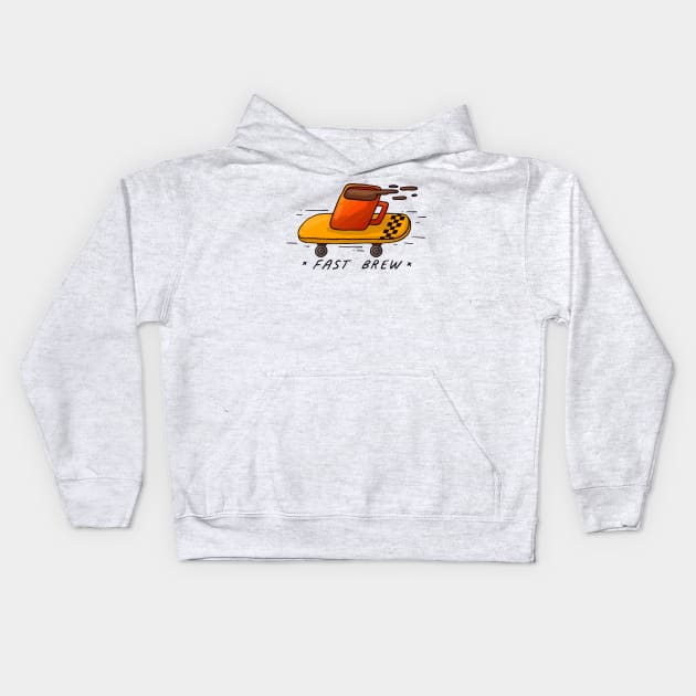 Fast Brew Kids Hoodie by Tania Tania